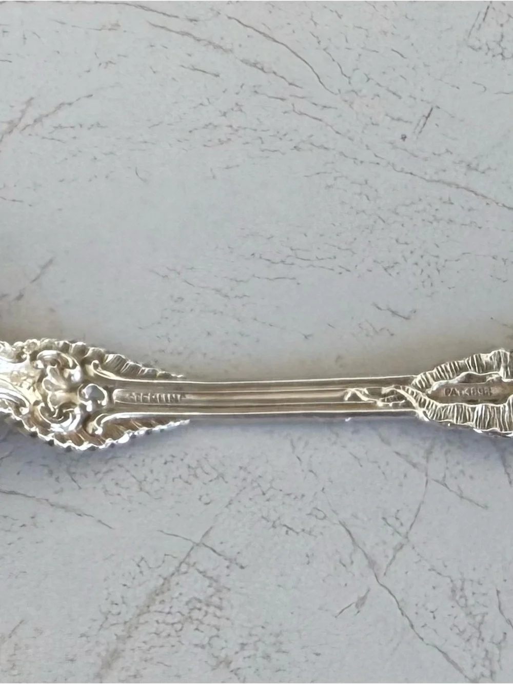 Whiting Sterling silver serving fork 1895